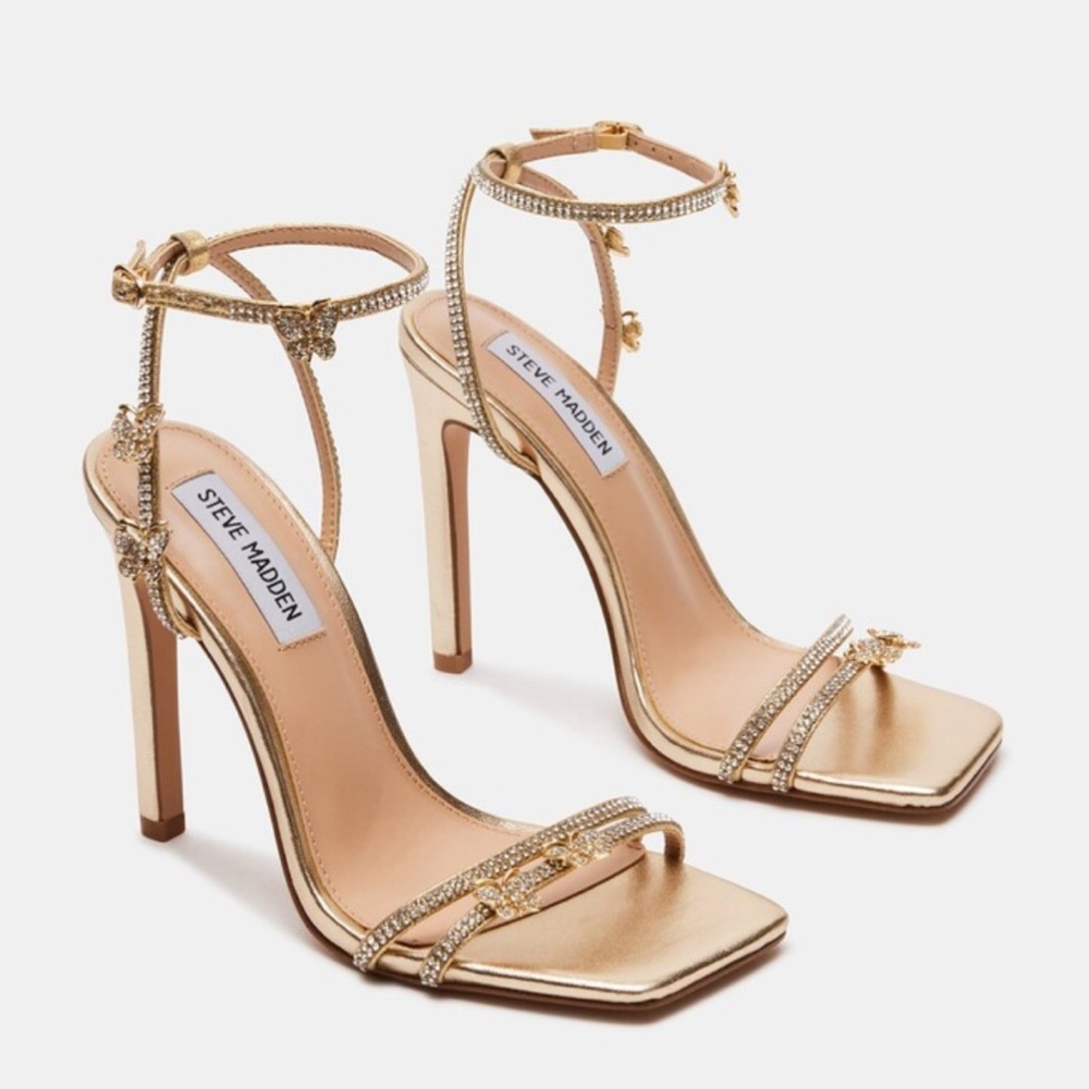 STEVE MADDEN JADE GOLD BUTTERFLY. NEVER WORN. NEW. SOLD OUT ONLINE SIZE 7.5